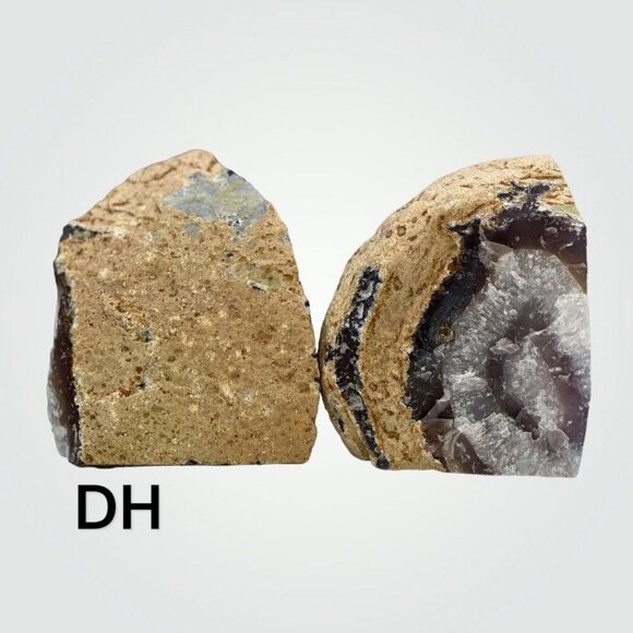 Crystal Bookends, Agate, Geode Center, Natural Home, Crystal Lover, 3+ lbs. (DH) - Picture 8 of 9